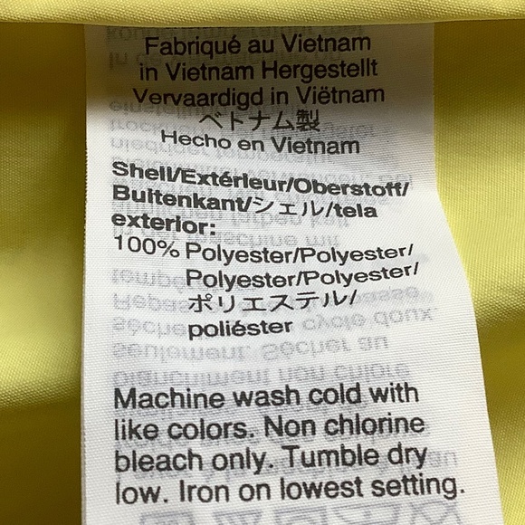 J. Crew Mercantile Yellow Windbreaker Hooded Jacket - Size Small - Picture 5 of 7